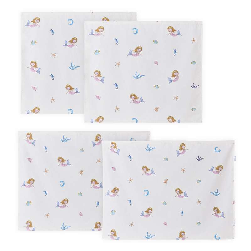 Hoppekids Forhæng til Halvhøj Seng - MERMAID - Flere Størrelser